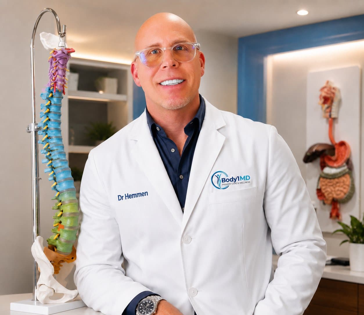 Dr. Andrew Hemmen in a Body1MD exam room