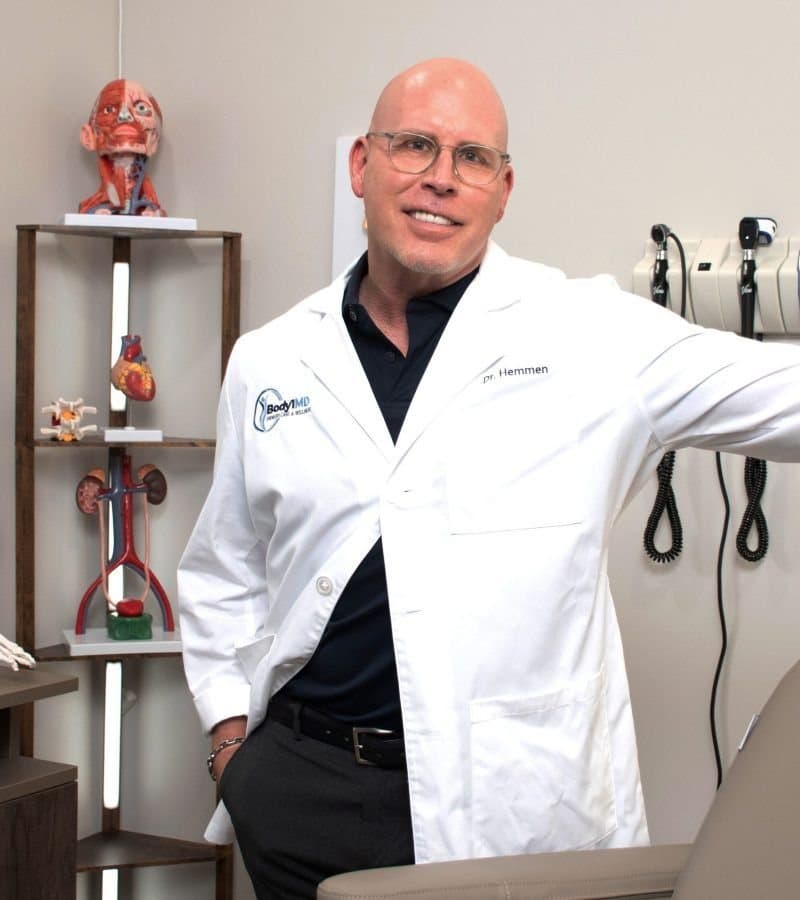Dr. Hemmen in a Body1MD exam room